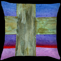 Blue Cross Pillow