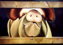 TRICIA THE PIG  BY ANNADLOMS