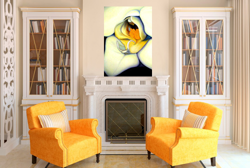 Orchid Mouth by Anni Adkins Room Setting