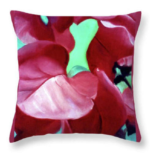 Boginvilla Flower by Anni Adkins Pillow
