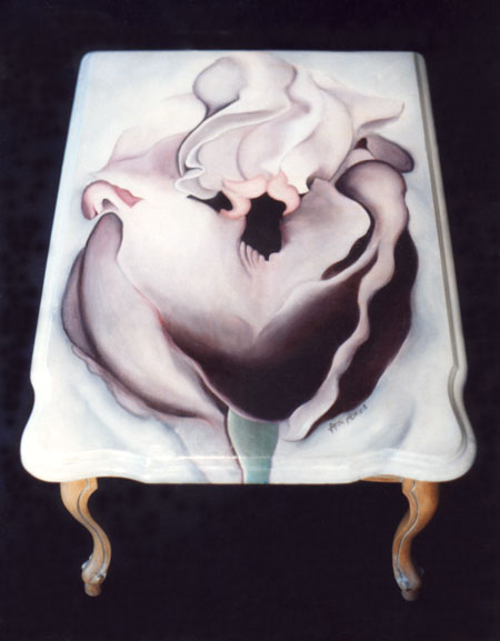 Black Iris Table by Anni Adkins
