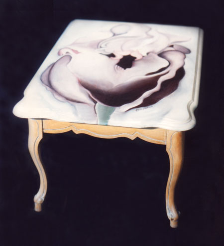 Black Iris Table by Anni Adkins