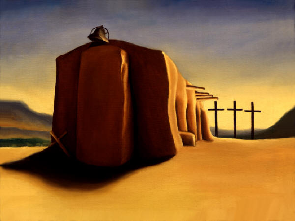 Georgias Mission in Abique New Mexico by Anni Adkins